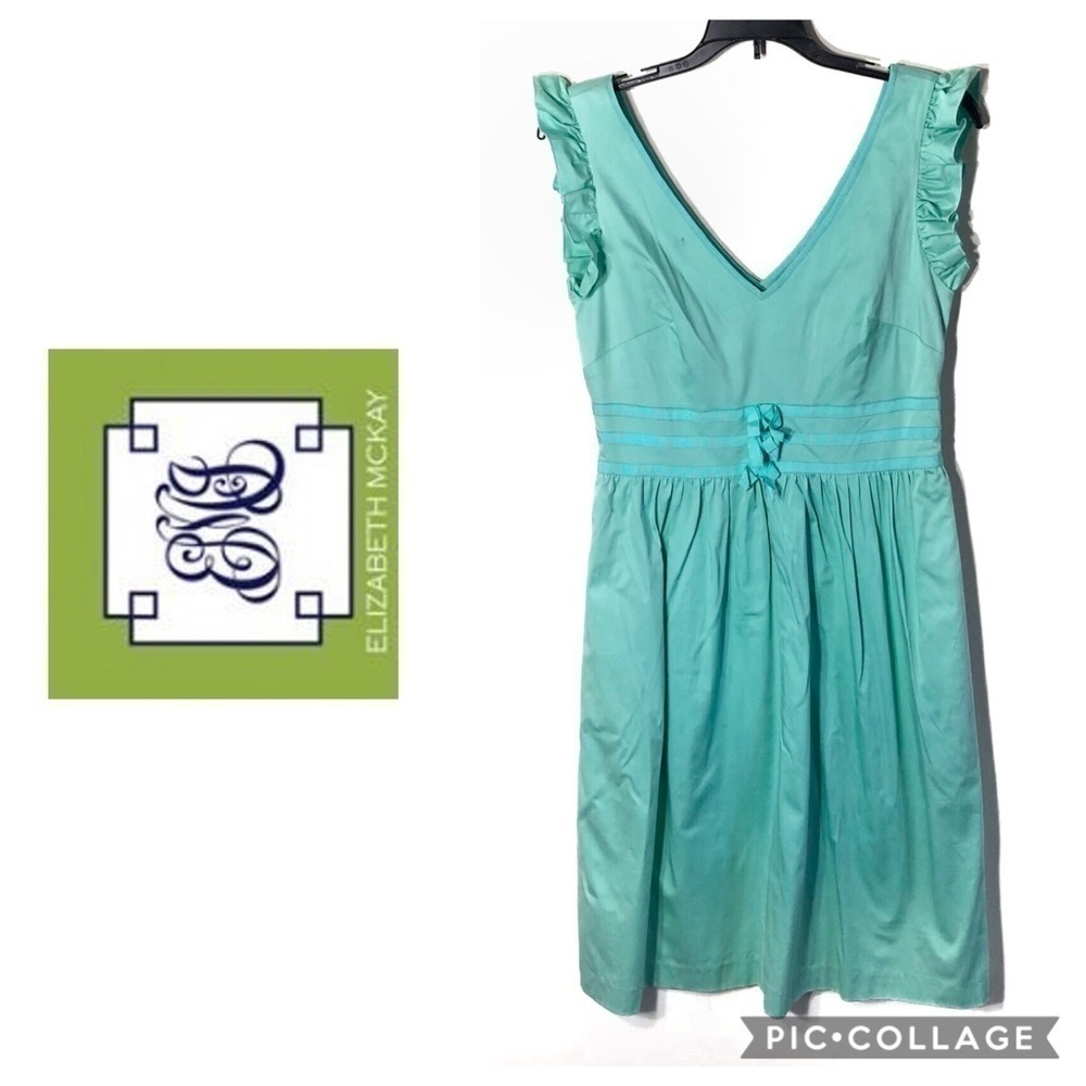 Elizabeth McKay Melissa Mint Green Colored Dress NWT 6